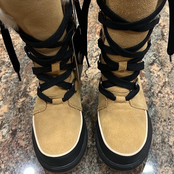 NWT’S Sorel Tan Waterproof Women's Snow Boots SZ 7.5 New - Picture 11 of 14
